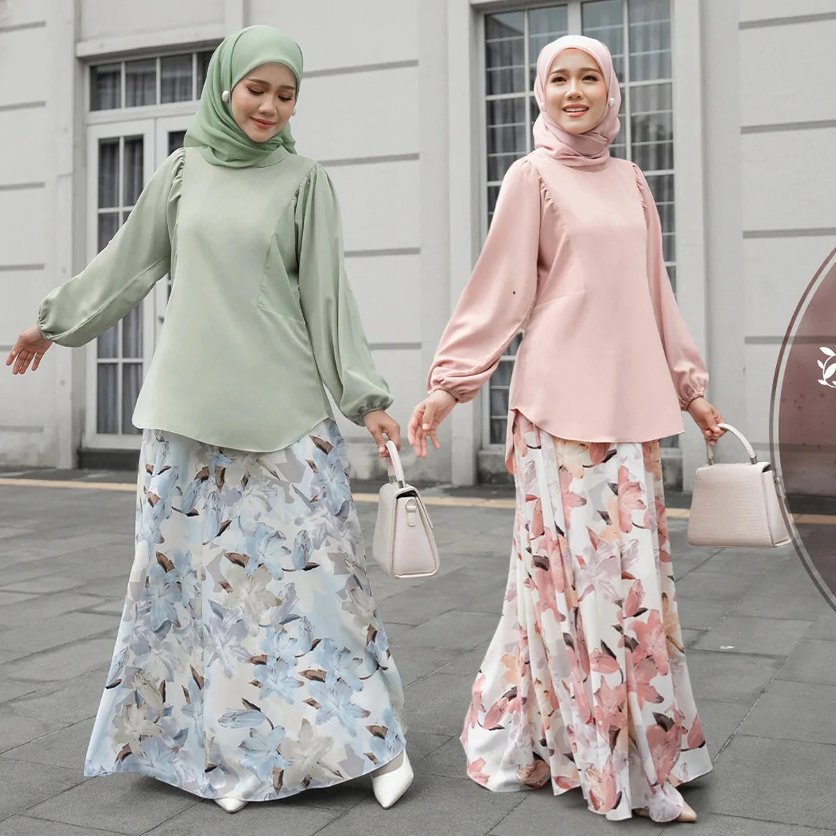 Robe trapèze pour femme d'inspiration musulmane en polyester avec taille élastique, lavable en machine et imprimé floral